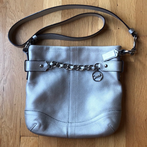 Coach Handbags - Authentic Coach Leather Chain Duffle Crossbody
